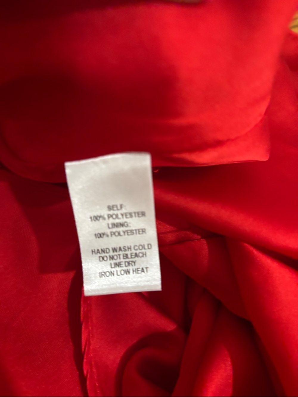Lulu's Red Floral High-Low Ruffle Slip Dress - Picture 4 of 4